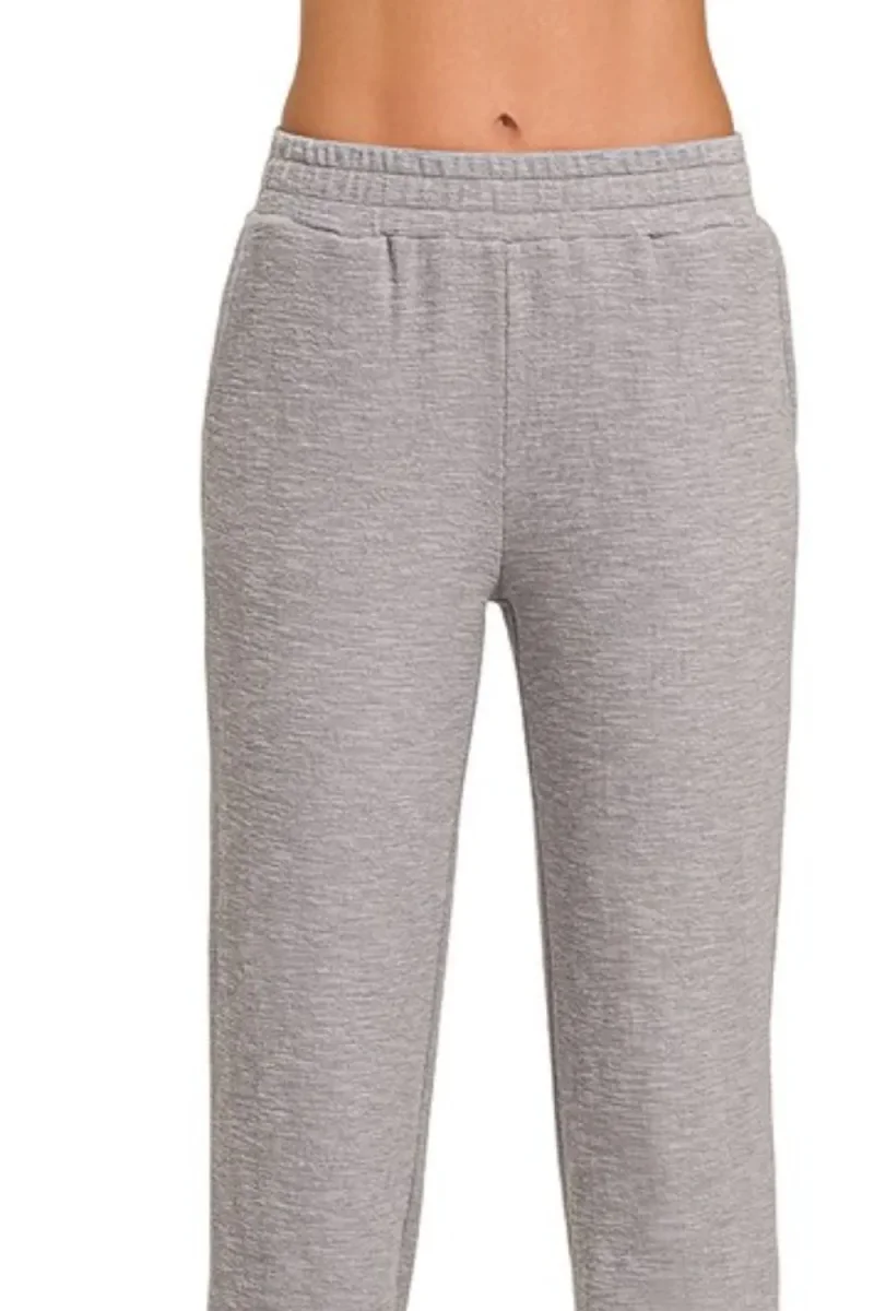 Zenana Cotton Slub joggerbukser - Billede 3